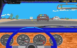 Test Drive II - Muscle Cars [datadisk] atari screenshot